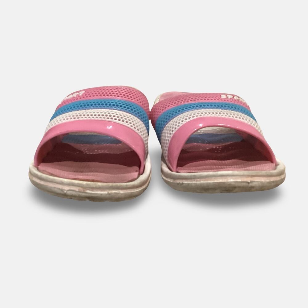 Colorful Stripes Sport Slides - Picture 2 of 7